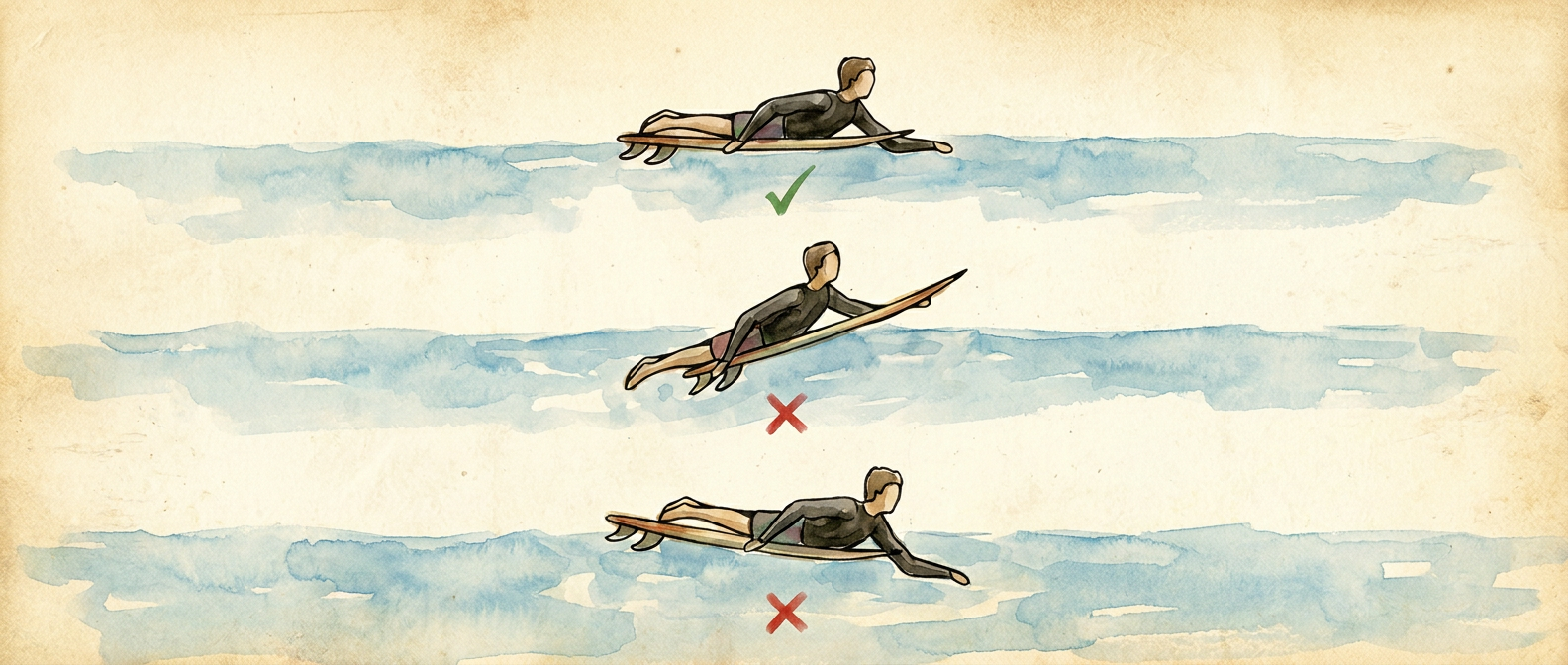 paddle position