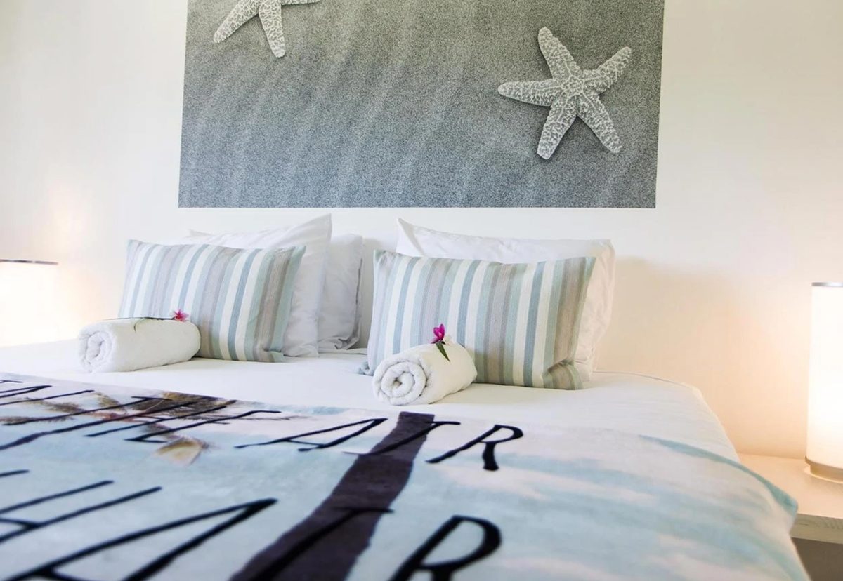 A bright, boutique ensuite room at the Swell retreat