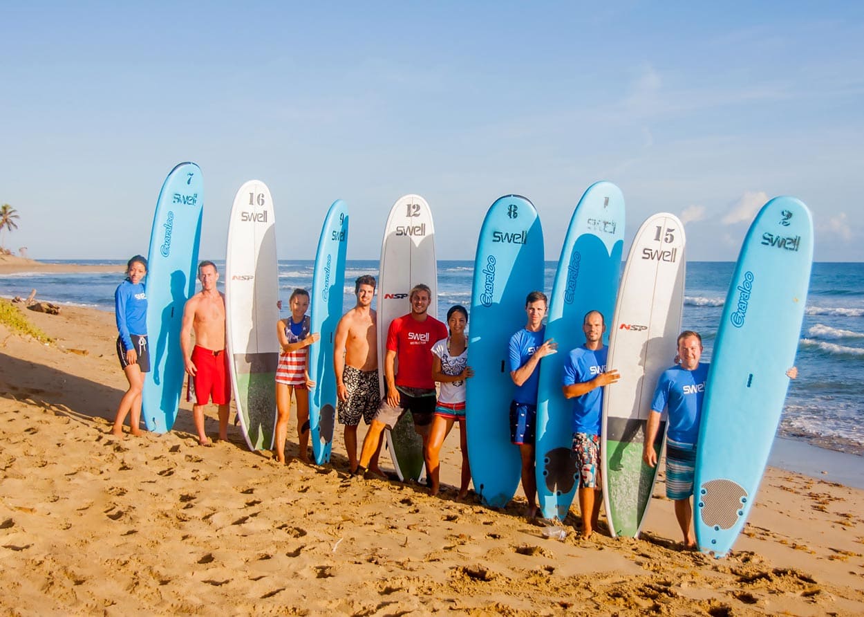 Aerial view of the cove at Swell, Cabarete