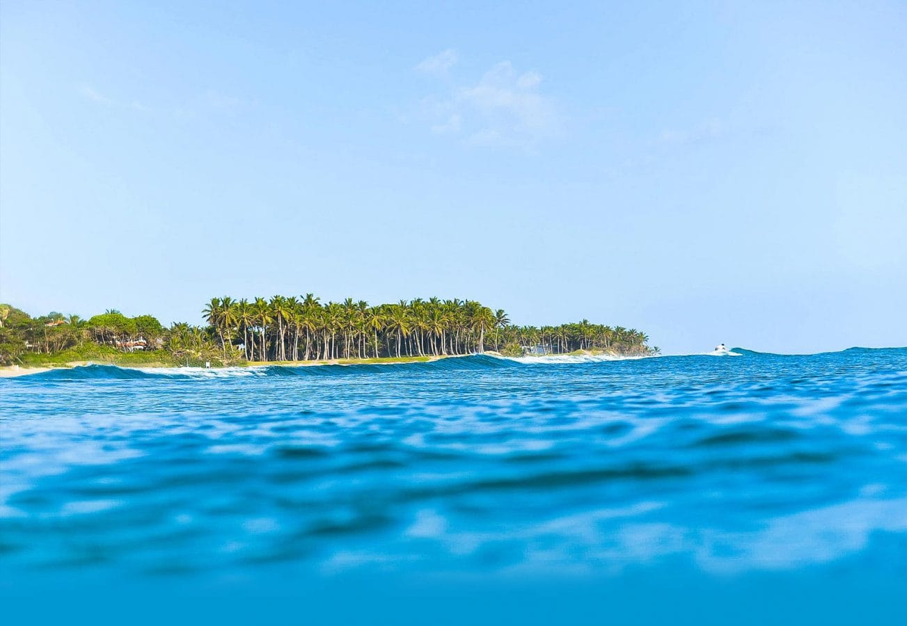 Aerial view of the cove at Swell, Cabarete