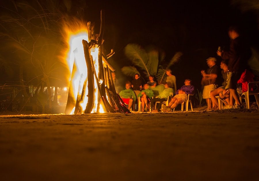 Bonfire at la Boca