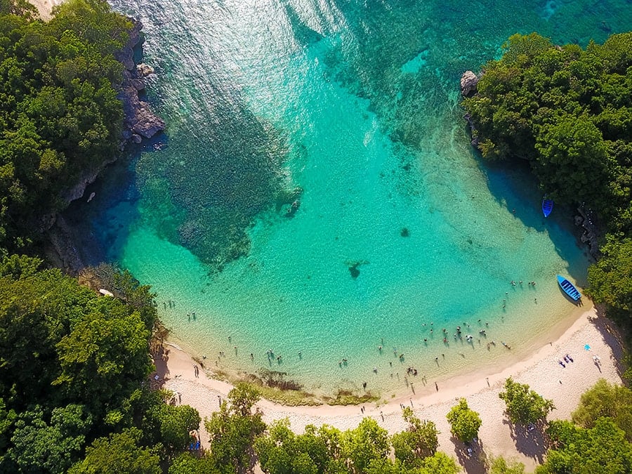 Pretty beaches