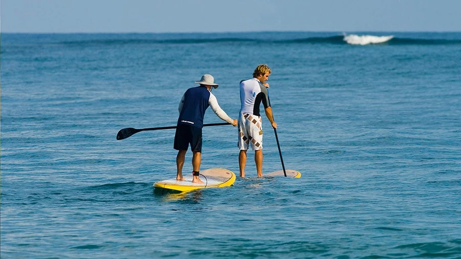 Stand up paddle boarding (SUP) at Cabarete Bay