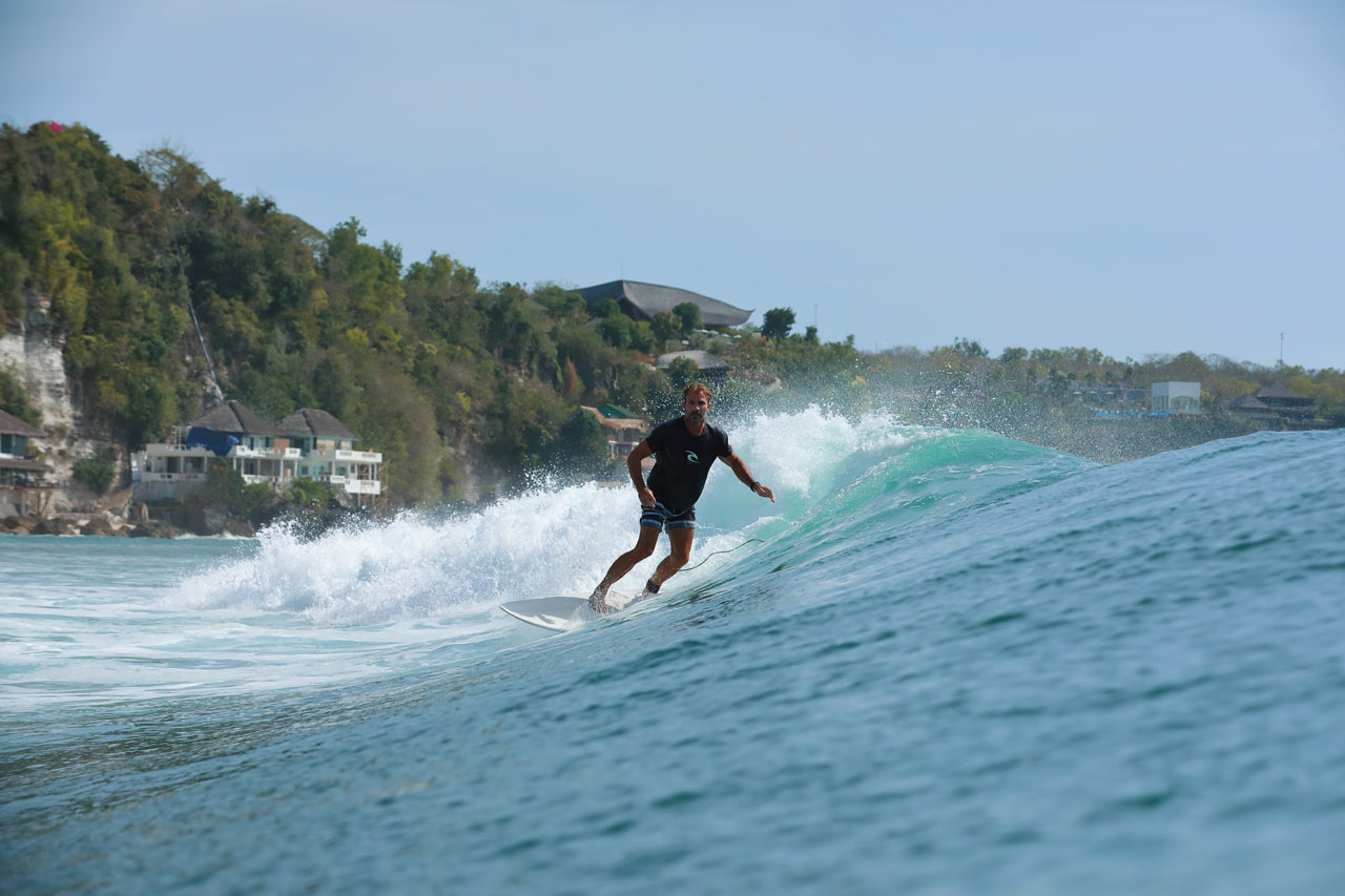 Aerial view of the cove at Swell, Cabarete