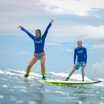 Family surf vacation