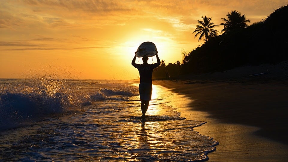 Playa Encuentro golden morning light