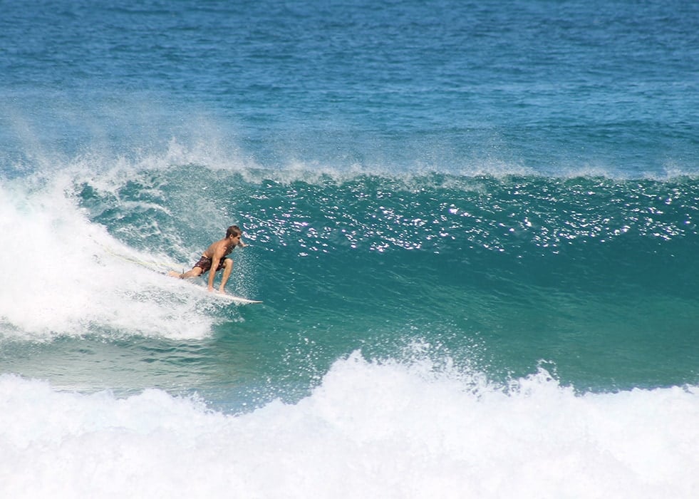 Aerial view of the cove at Swell, Cabarete