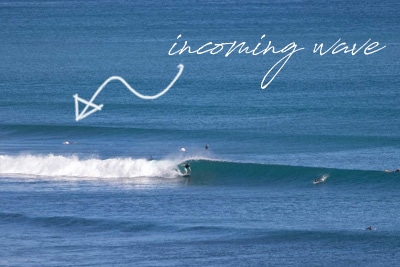 Incoming wave