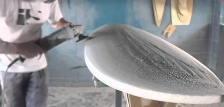 Shaping surfboard