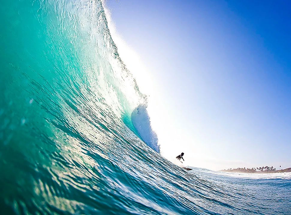 Aerial view of the cove at Swell, Cabarete