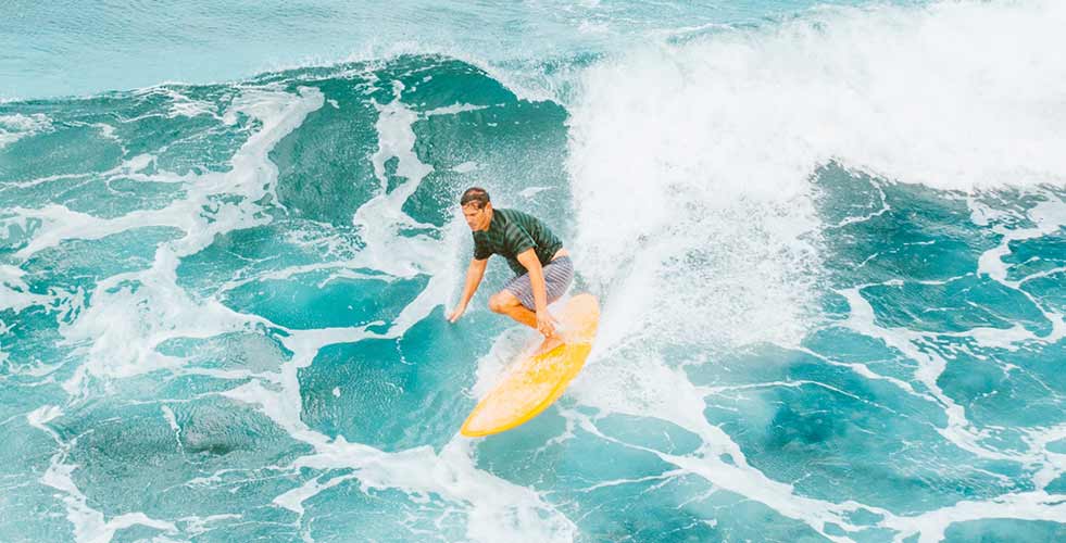 Aerial view of the cove at Swell, Cabarete