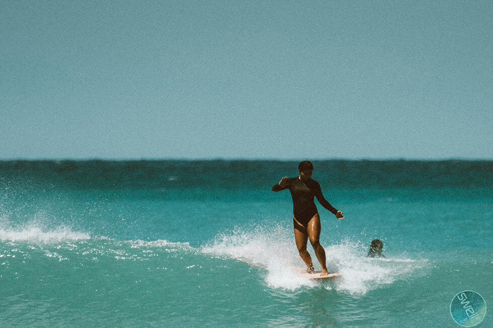 Aerial view of the cove at Swell, Cabarete